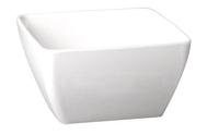 Misa kwadratowa z melaminy 3,8 l, biała, 250×250×120 mm | APS, Pure Color