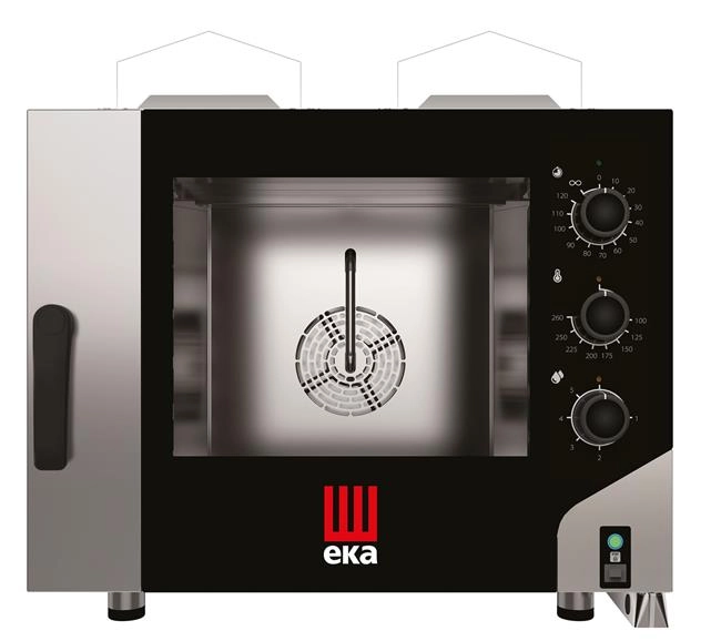Piec konwekcyjno-parowy 4×600×400 mm, gazowy, 9,3 kW, 850×1041×801 mm | TECNOEKA, Millennial Smart