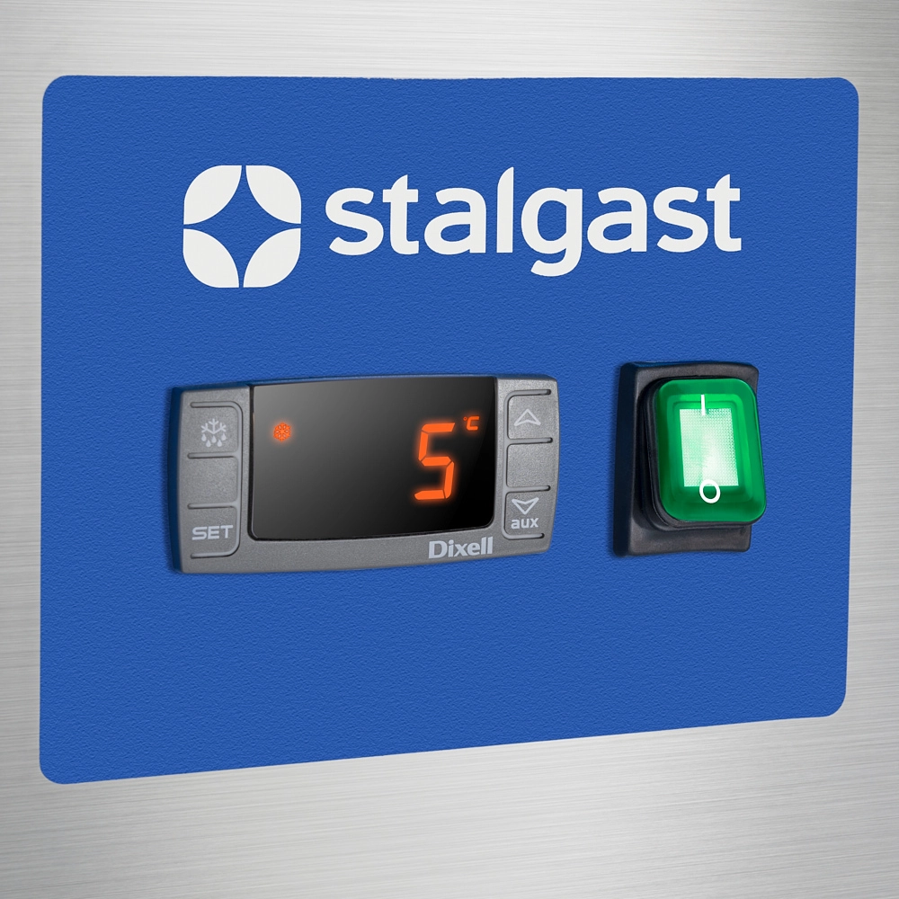 Szafa chłodnicza 2-drzwiowa ze stali nierdzewnej, GN 2/1, 600 l, 540×680×1380 mm | STALGAST, 830590