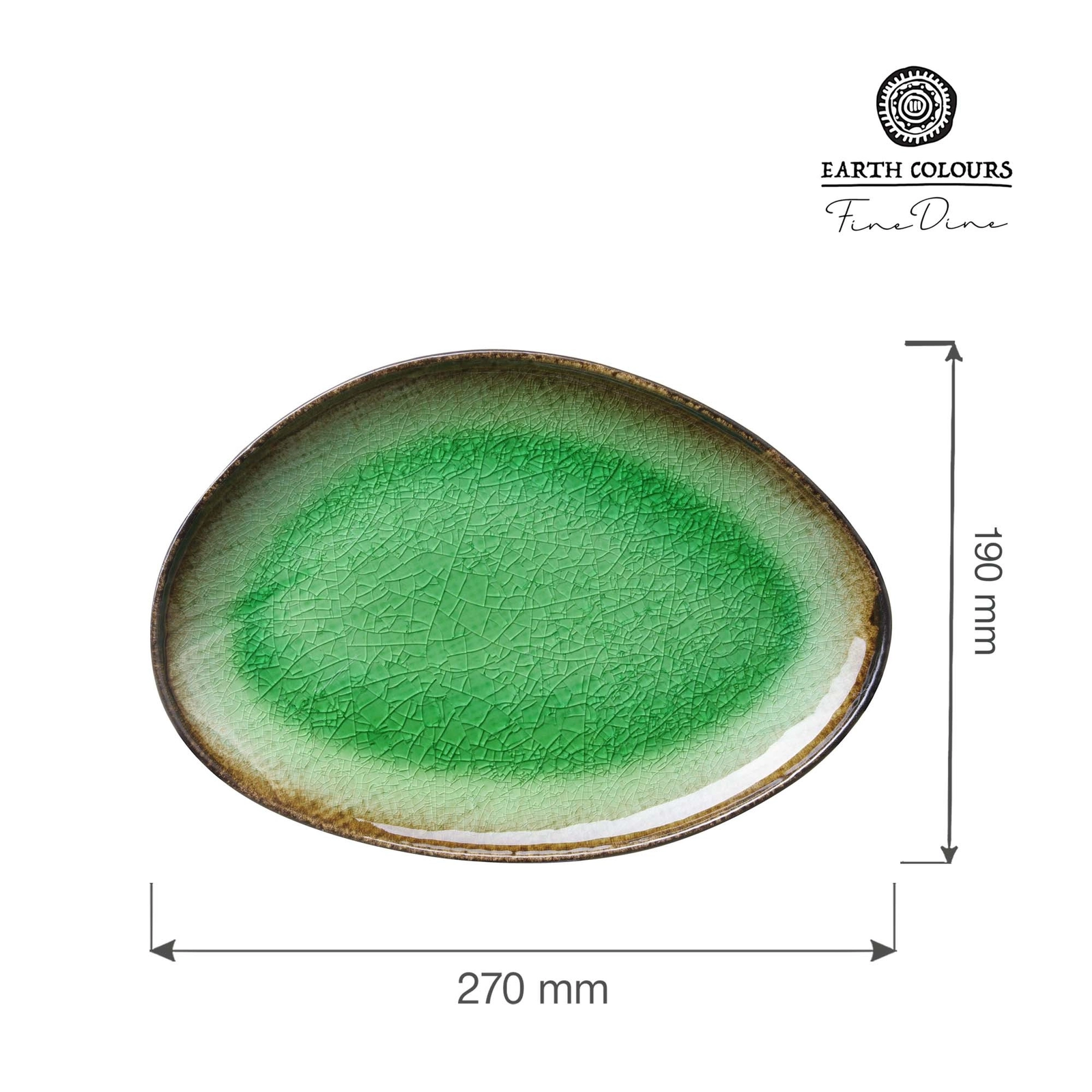 Talerz o organicznym kształcie, 270×190 mm | FINE DINE, Beryl