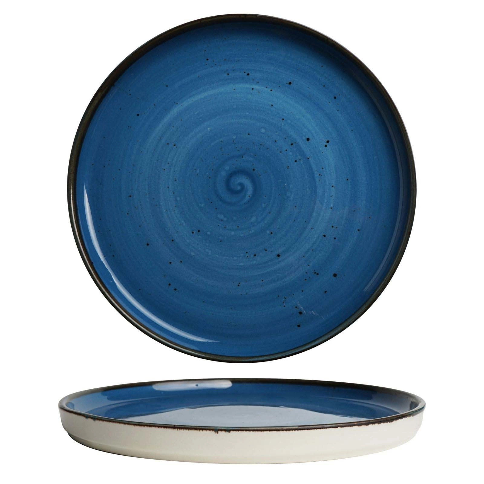 Talerz z wysokim rantem, Ø270 mm, niebieski | FINE DINE, Iris