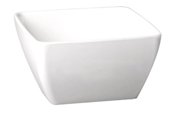 Misa kwadratowa z melaminy 0,14 l, biała, 90×90×40 mm | APS, Pure Color