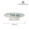 Talerz głęboki, Ø240 mm | CHURCHILL, Stonecast Duck Egg Blue