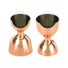 Miarka barmańska Bell z prostą krawędzią, ze stali nierdzewnej, miedziana, 25/50 ml | BARFLY, Bell