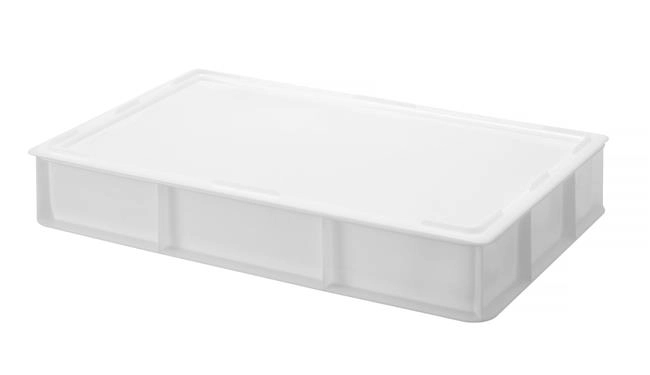 Pojemnik na ciasto do pizzy GN 1/1 z polietylenu, biały, 530×325×90 mm | HENDI, 880975