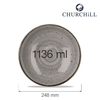 Miska coupe, Ø248 mm, 1136 ml | CHURCHILL, Stonecast Peppercorn Grey