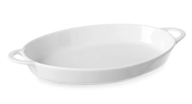 Półmisek owalny z porcelany, 800 ml, 324x185x38 mm | HENDI, 784020