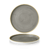 Talerz płytki z rantem, Ø260 mm | CHURCHILL, Stonecast Peppercorn Grey
