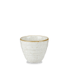 Kubek na frytki ryflowany, 100×80 mm, 280 ml | CHURCHILL, Stonecast Barley White