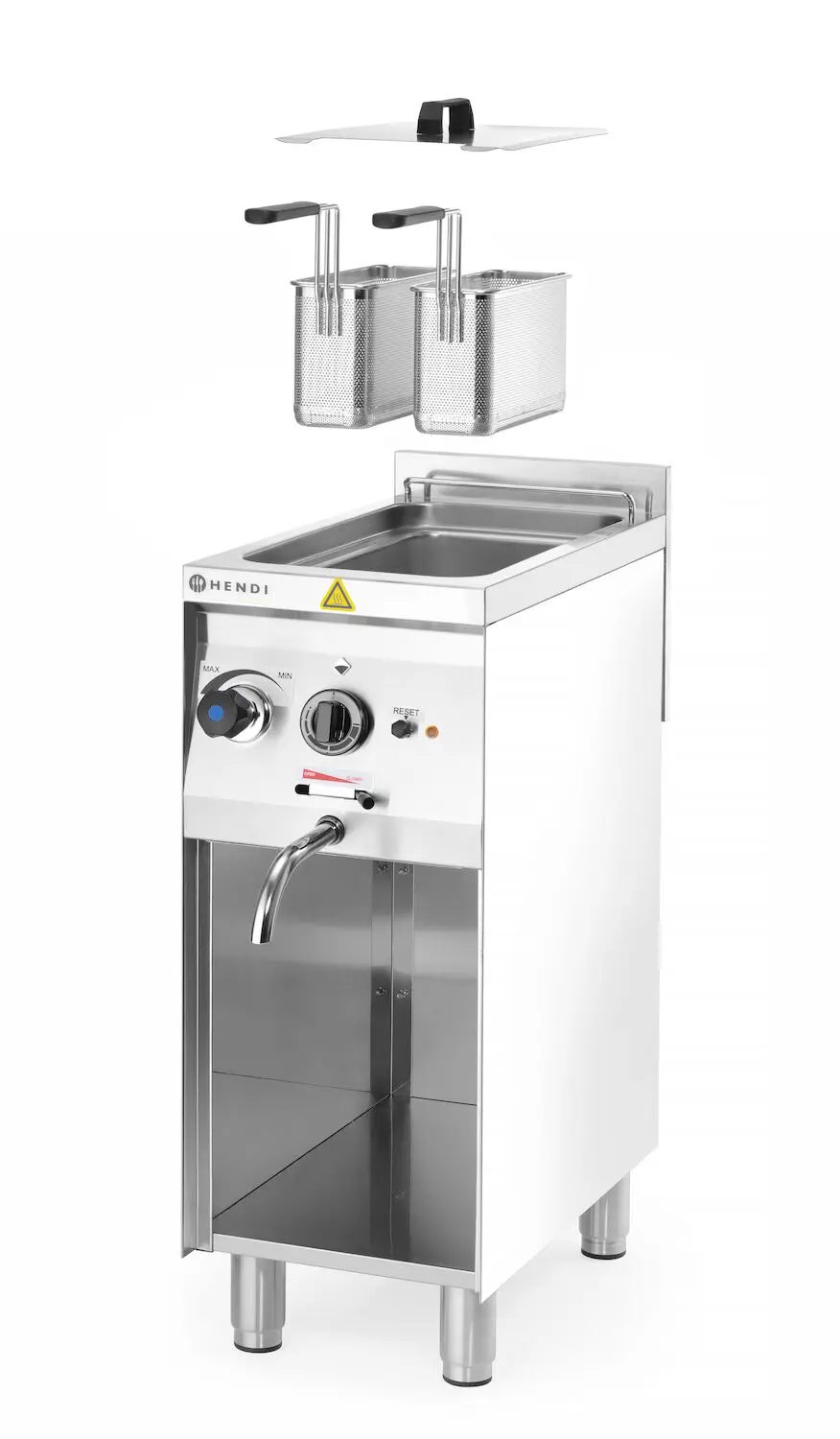 Urządzenie do gotowania makaronu i pierogów wolnostojące 10 l, 230 V, 3,5 kW, 330x600x907 mm | HENDI, 238844