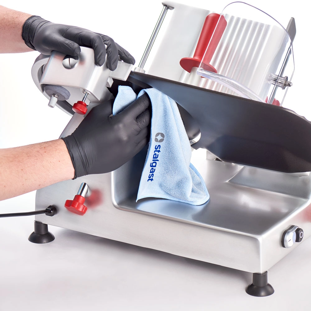 Krajalnica do wędlin i serów z powłoką nieprzywierającą, nóż Ø300 mm, 0.18 kW, 560x680x520 mm | SIRMAN, 722141