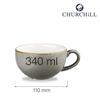 Filiżanka cappuccino, 340 ml | CHURCHILL, Stonecast Peppercorn Grey