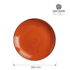 Talerz płytki, Ø260 mm, pomarańczowy | FINE DINE, Dahlia