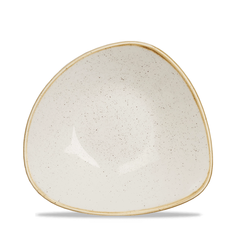 Miska trójkątna, Ø235 mm, 600 ml | CHURCHILL, Stonecast Barley White
