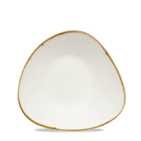 Misa płytka trójkątna, 210×210 mm, 410 ml | CHURCHILL, Stonecast Barley White