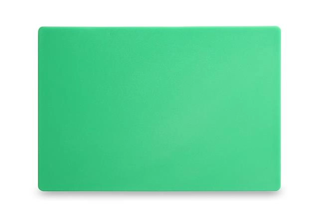 Deska do krojenia HACCP, 450x300x13 mm, zielona | HENDI, 825549