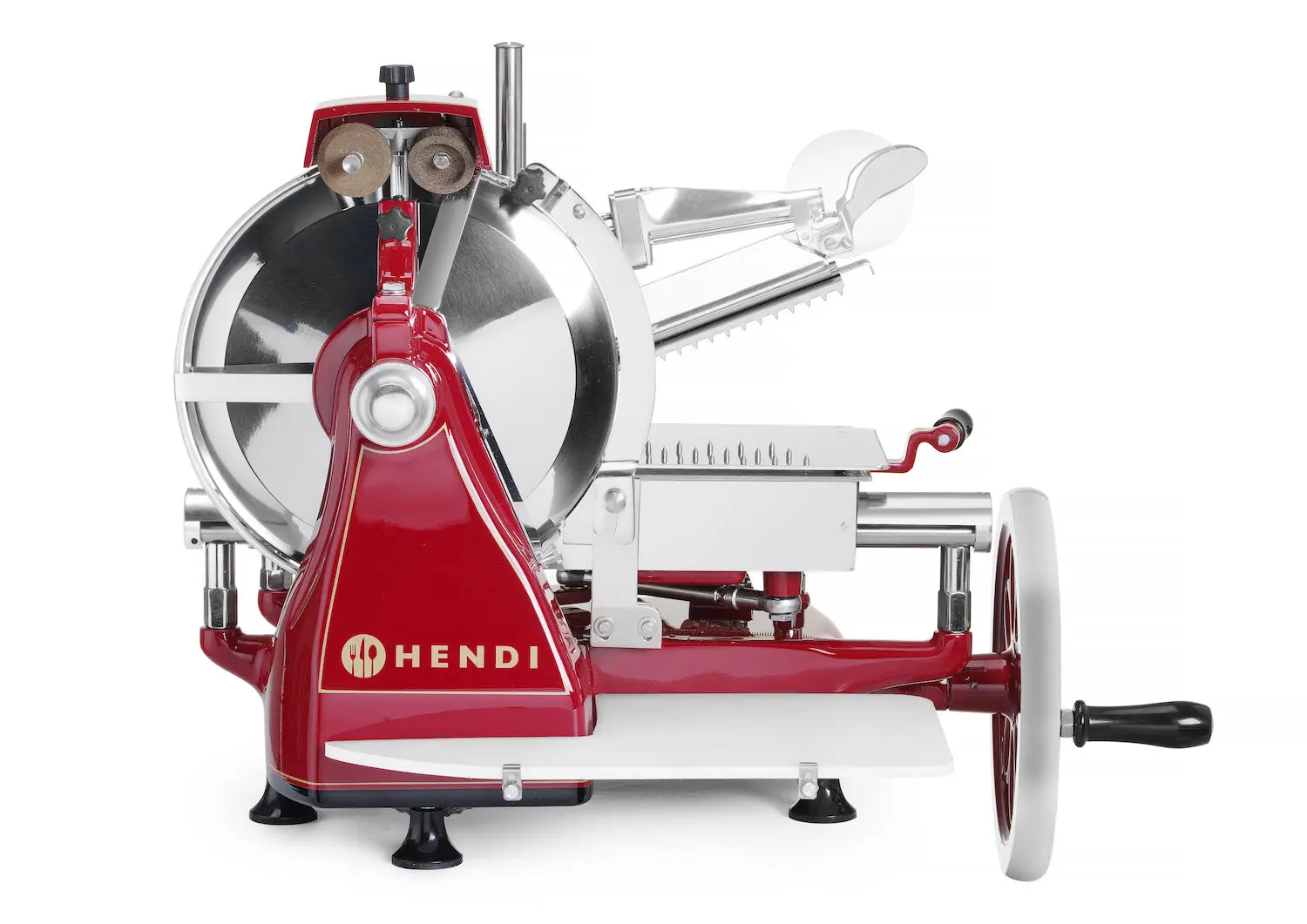 Krajalnica ręczna RETRO 300, 720x600x740 mm, czerwona | HENDI, 210956