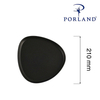 Talerz trójkątny, 210 mm, czarny | PORLAND, Seasons Coal