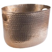 Schładzacz do wina/szampana 7 l, 300x235x230 mm, z aluminium młotkowanego, miedziany | APS, 36111