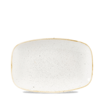 Talerz podłużny szefa kuchni, 240×160 mm | CHURCHILL, Stonecast Barley White