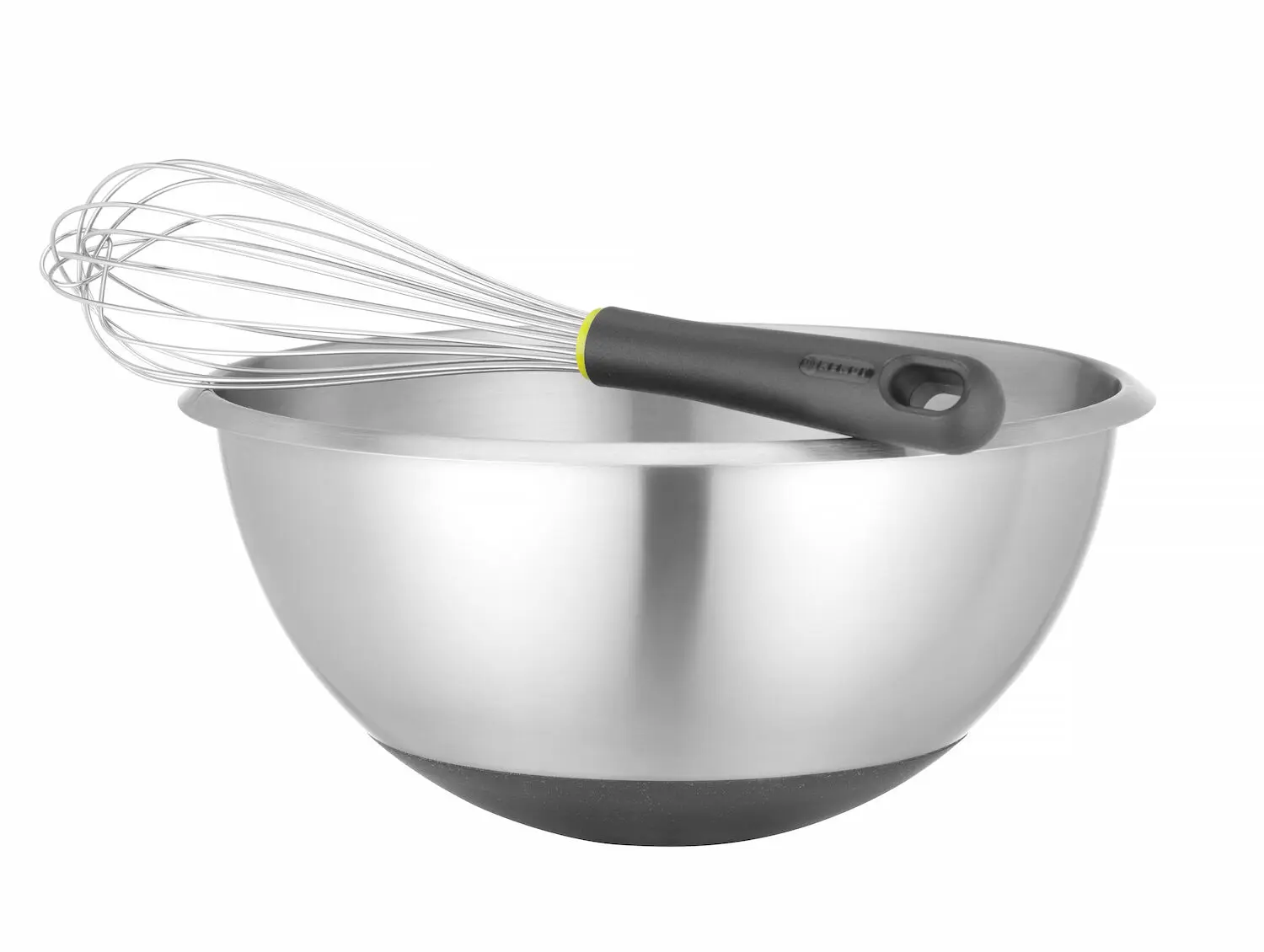 Miska kuchenna ze stali nierdzewnej z silikonową podstawą, 6 l, ⌀330x155 mm | HENDI, 567579
