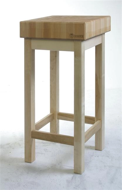 Kloc masarski drewniany z podstawą, 400x400x150 mm | HENDI, 505625