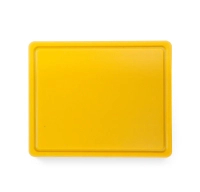 Deska do krojenia HACCP GN 1/2, 325x265x12 mm, żółta | HENDI, 826157