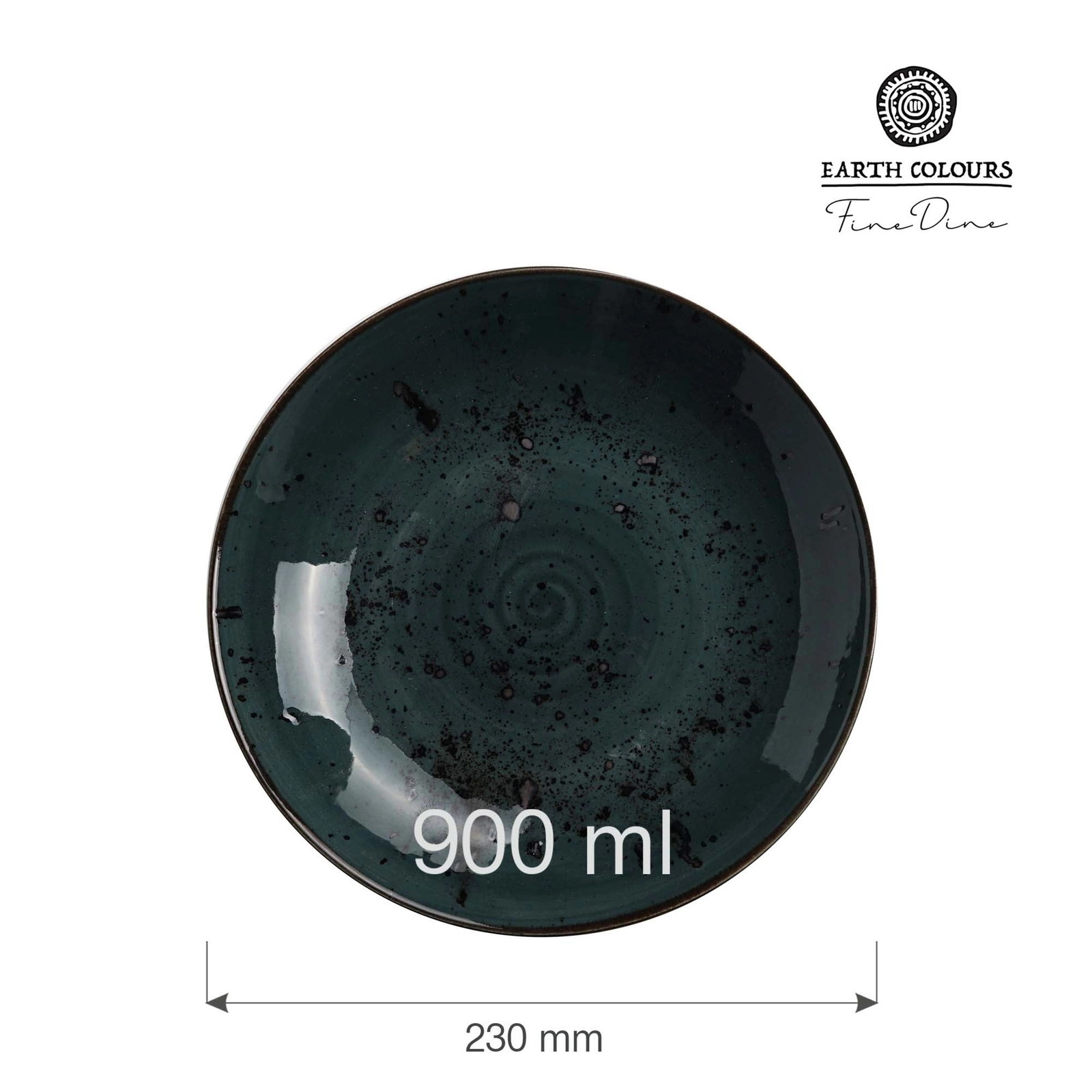 Talerz głęboki coupe, Ø230 mm, 900 ml, szary | FINE DINE, Arando