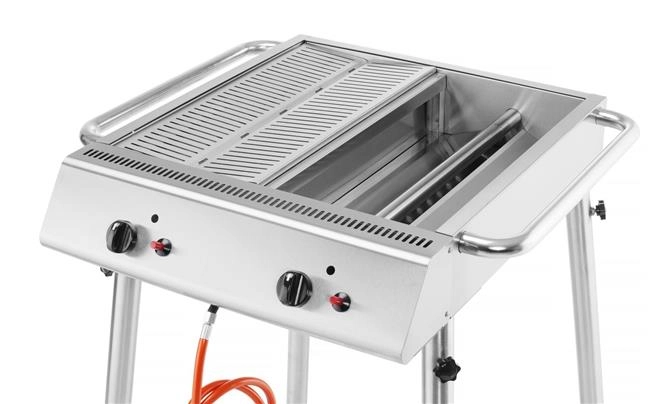 Grill gazowy Xantos 9,5 kW, 770x710x870 mm | HENDI, 148624