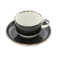 Filiżanka ze spodkiem, 230 ml | FINE DINE, Onyx