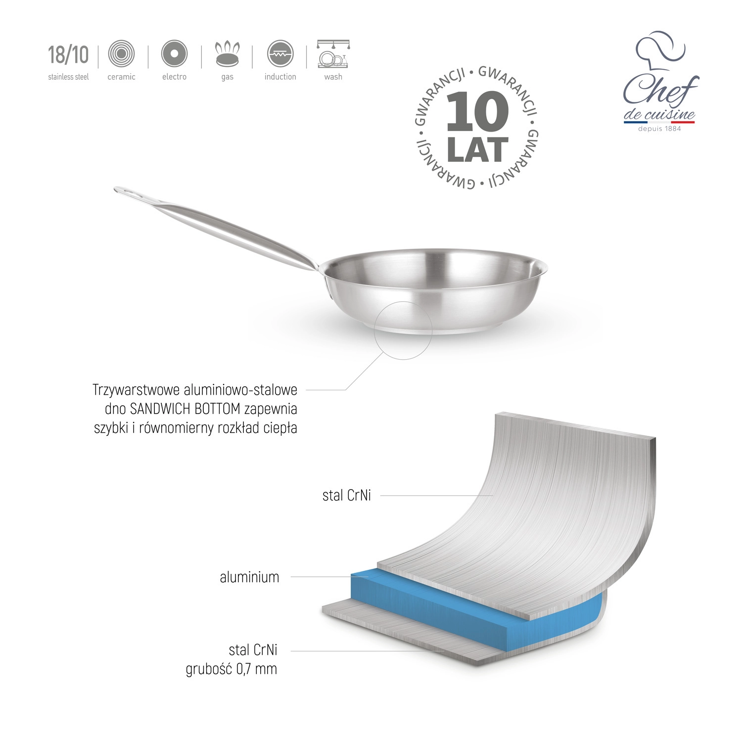 Patelnia Ø240 mm | CHEF DE CUISINE, Prime