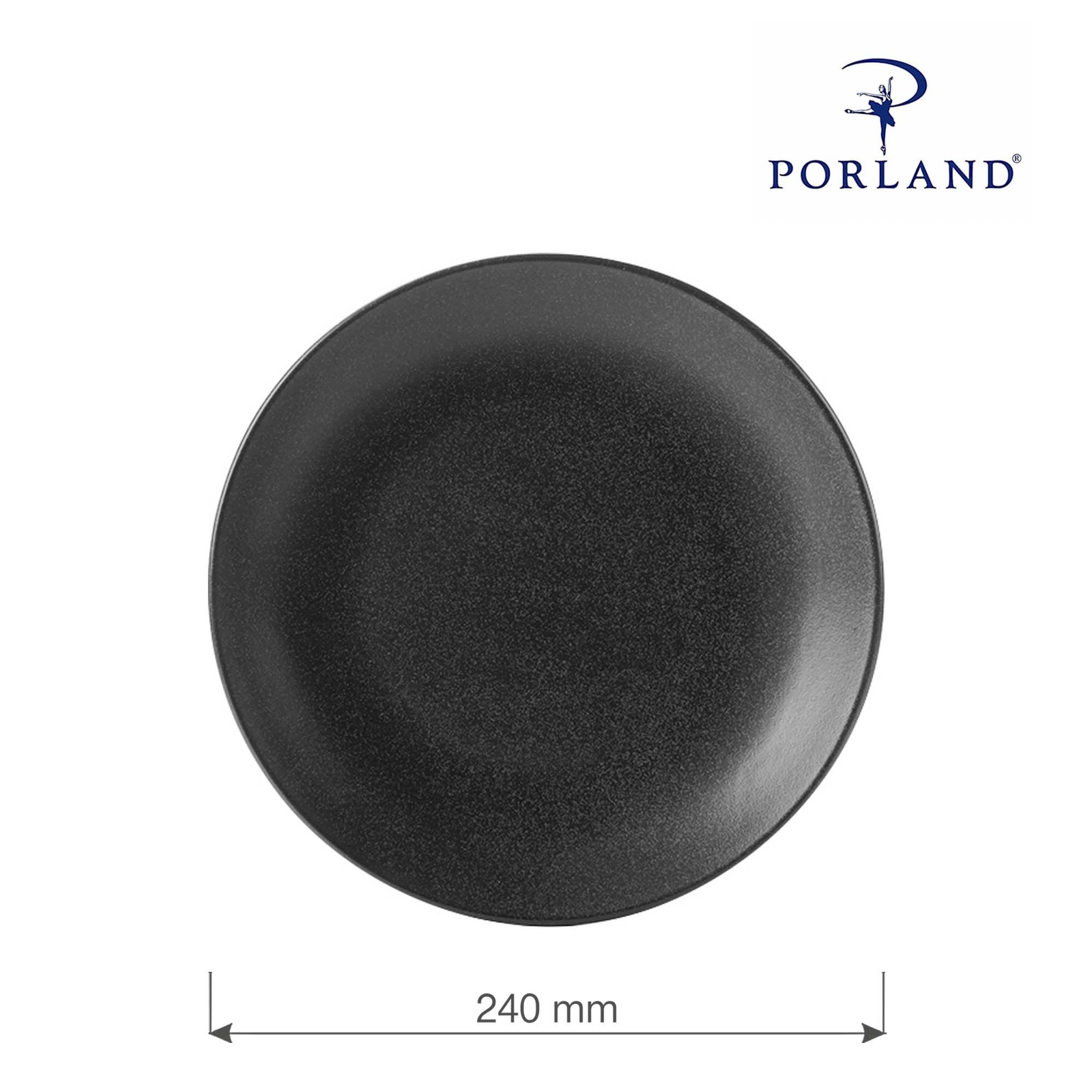 Talerz płytki, Ø240 mm | PORLAND, Seasons Coal