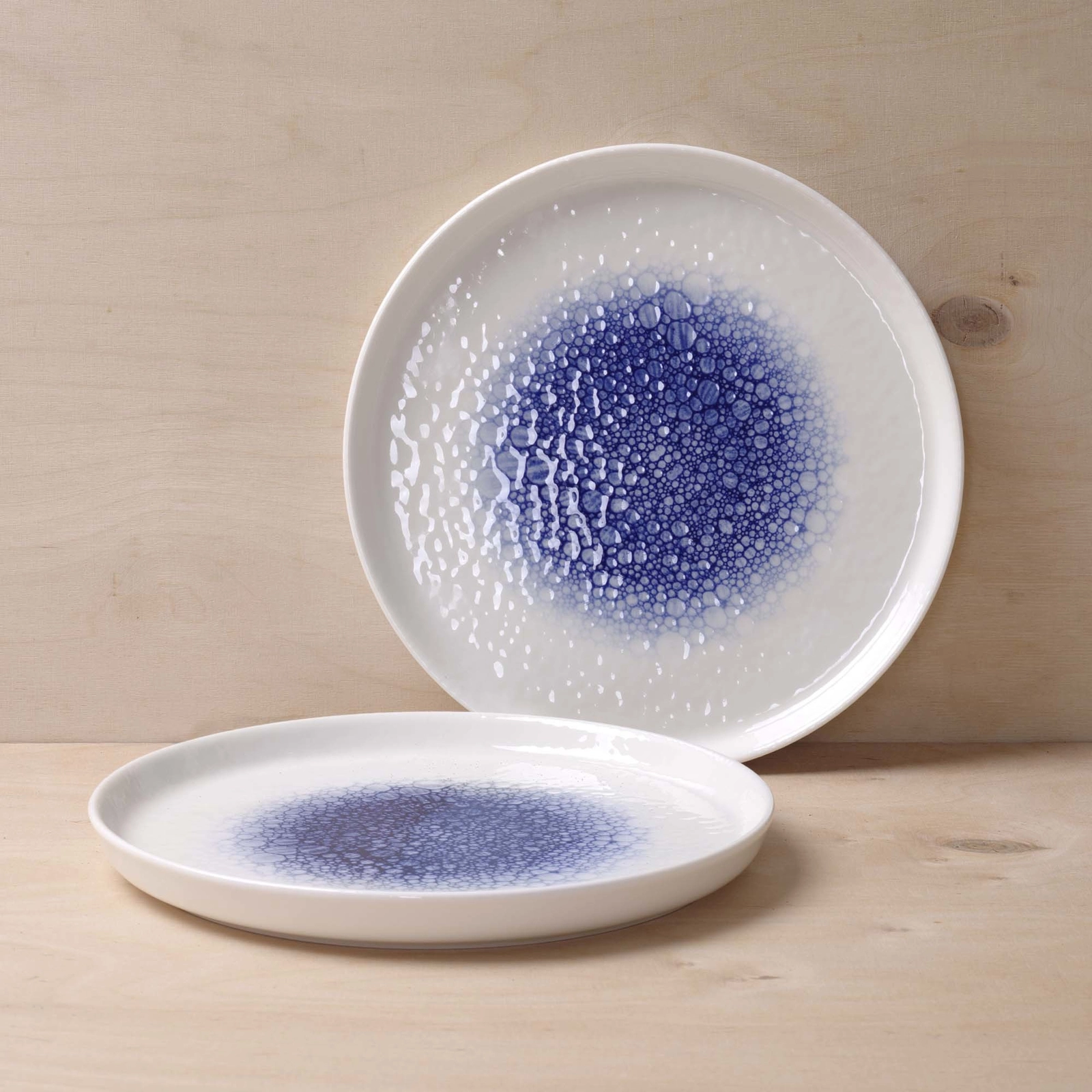 Talerz z wysokim rantem, Ø210 mm, niebieski | FINE DINE, Serenity