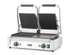 Grill kontaktowy podwójny, 1/2 gładki, 1/2 ryflowany, 3,6 kW, 230 V, 575×430×510 mm | HENDI, 263907