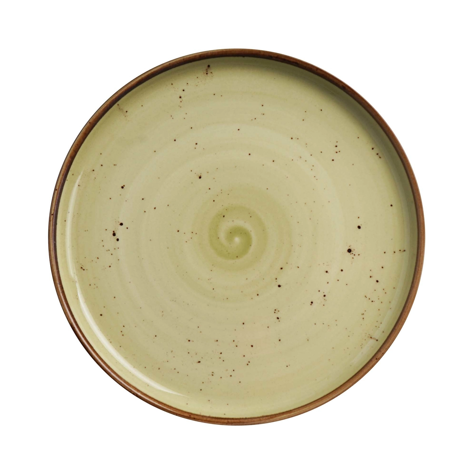 Talerz z wysokim rantem, Ø210 mm, zielony | FINE DINE, Olive