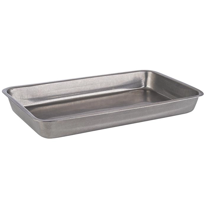 Taca prostokątna 255x160x30 mm, ze stali nierdzewnej | APS, Vintage