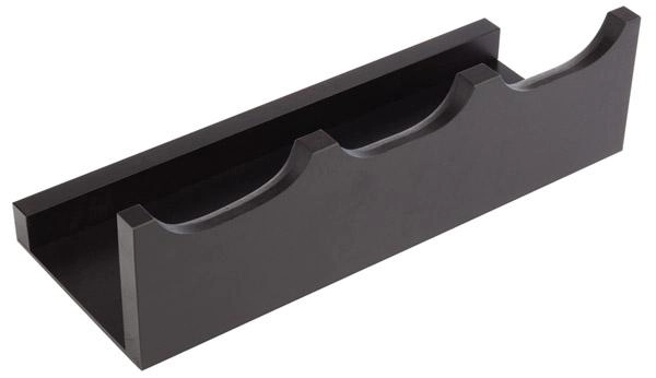 Zestaw 3 słoików na podstawie drewnianej, wenge, 430x170 mm | APS, Good Morning