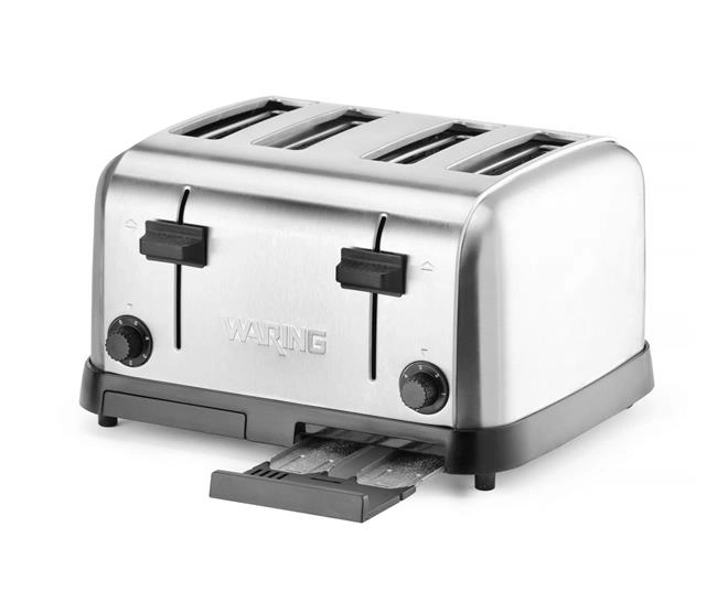Toster na 4 tosty, medium-duty, 220-240 V, 1,8 kW, 318x274x188 mm | WARING, WCT708E