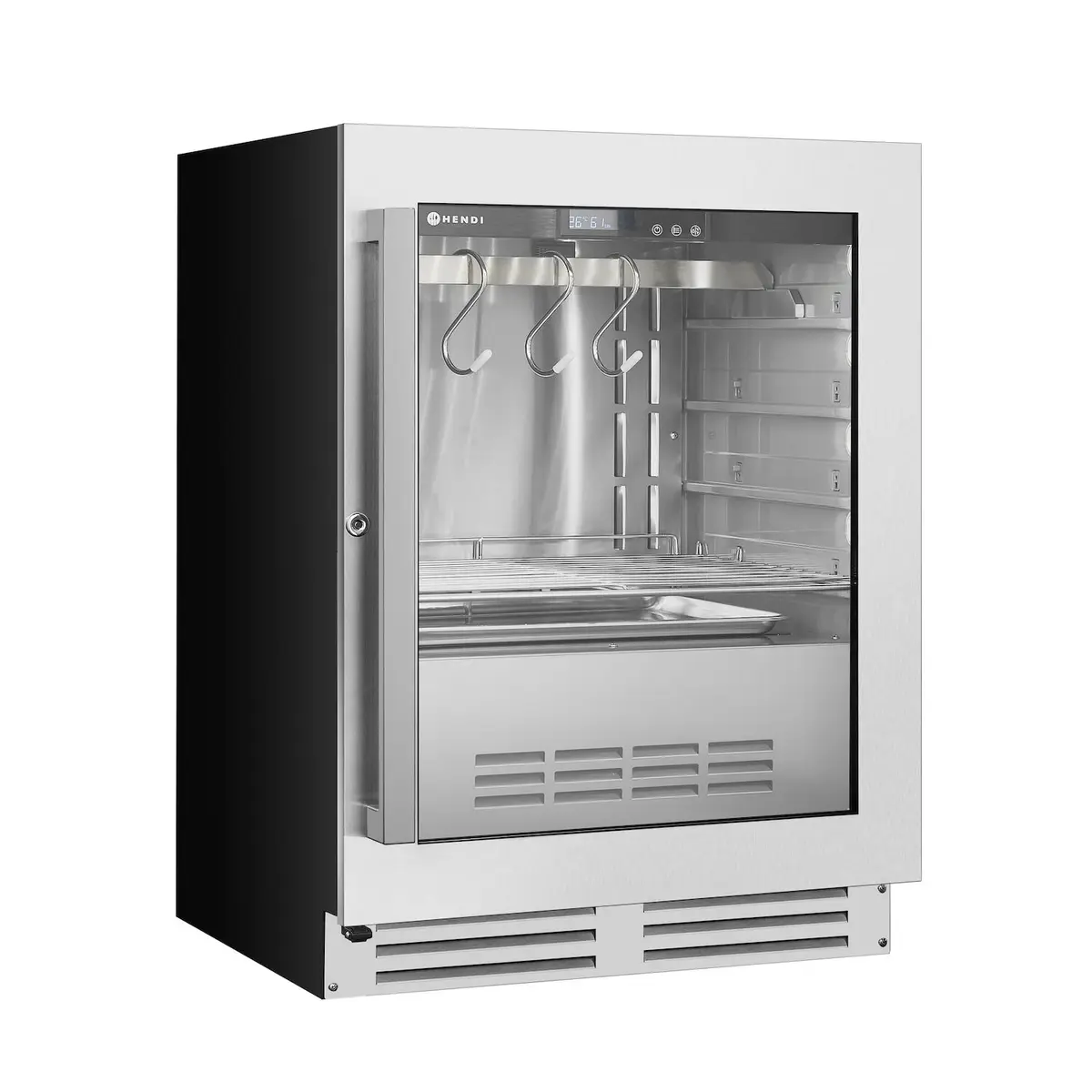 Szafa do sezonowania mięsa podblatowa, 98 l, 220-240V, 0,170 kW, 595x620x830 mm | HENDI, 221426