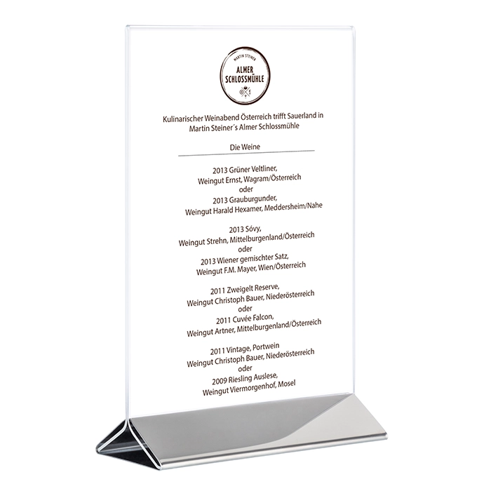 Stojak do menu, 150x70x230 mm | APS, 71522