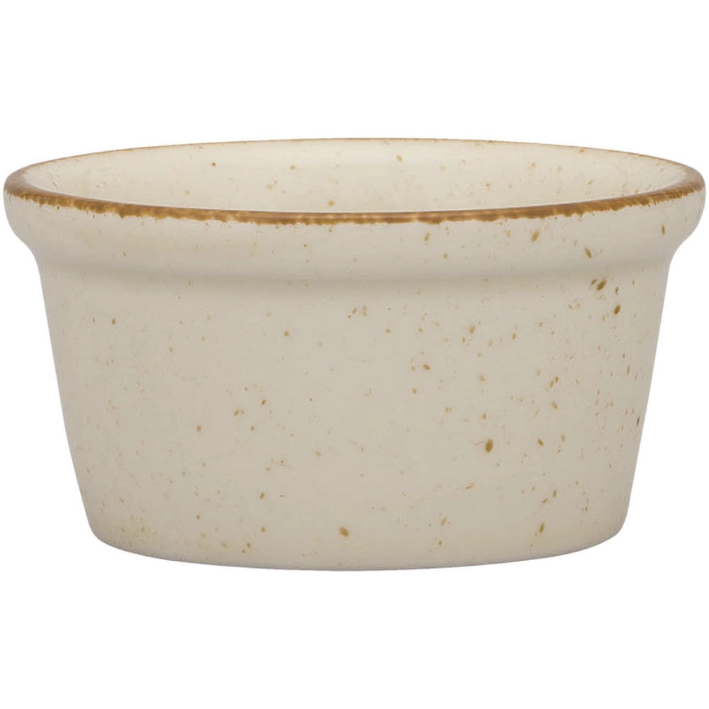 Kokilka do dipów z porcelany Ø100 mm, kremowa | LUBIANA, Art