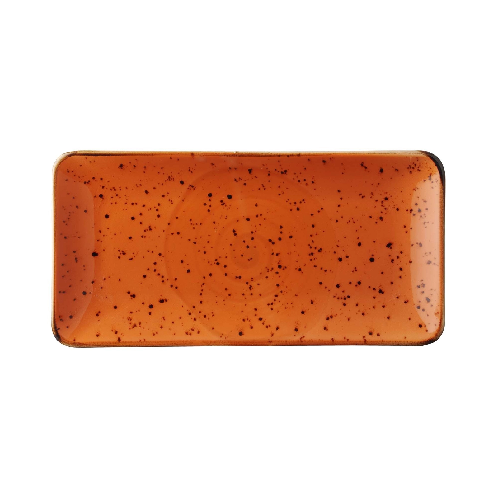 Talerz prostokątny, 300x150 mm, pomarańczowy | FINE DINE, Dahlia