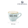 Filiżanka do espresso, 90 ml | CHURCHILL, Stonecast Duck Egg Blue
