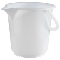 Wiadro z polietylenu z dzióbkiem, 10,5 l, Ø285 mm | APS, 30075