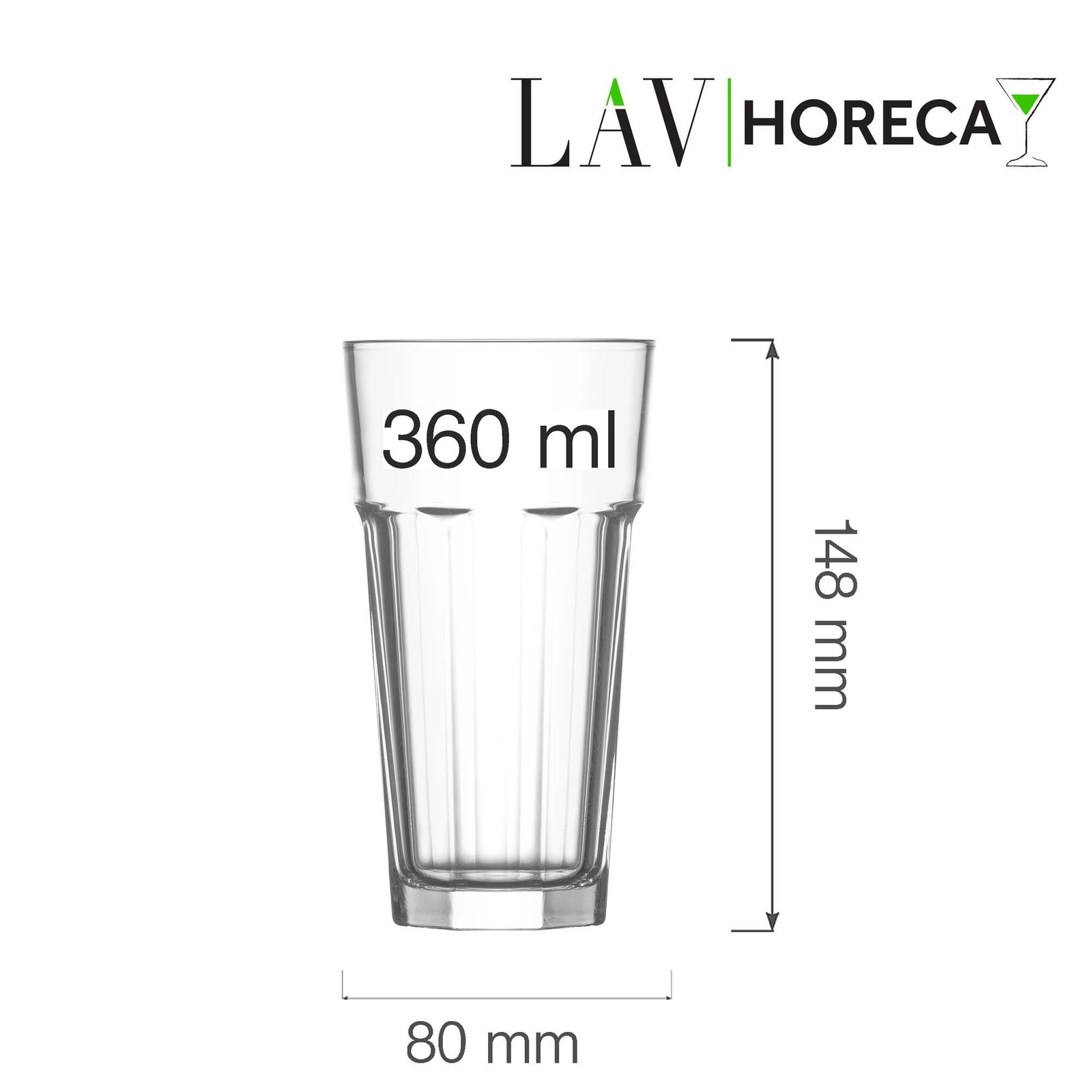 Szklanka wysoka, 360 ml | LAV, Amsterdam