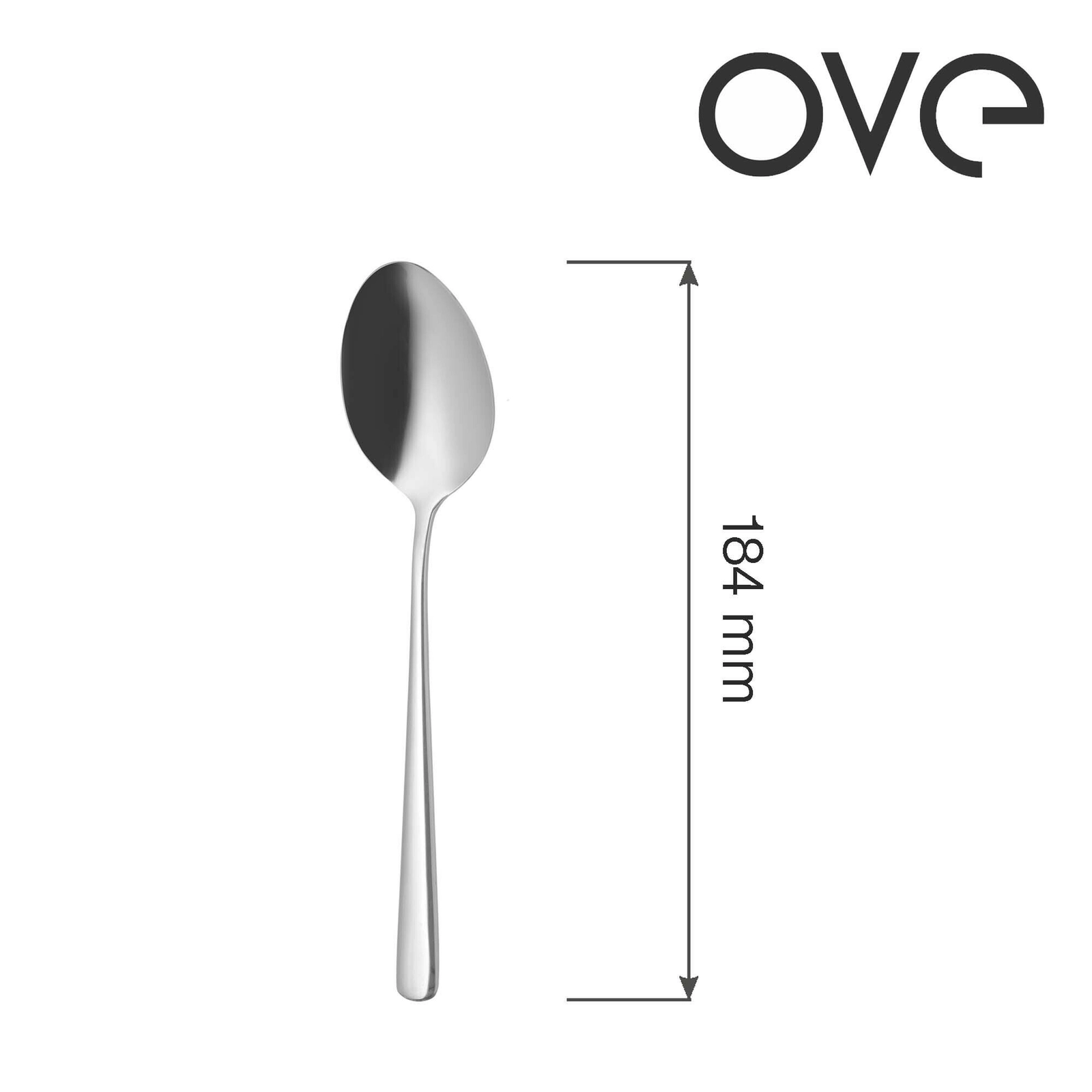 Łyżka deserowa, 184 mm, zestaw 12 szt. | OVE, Fjord