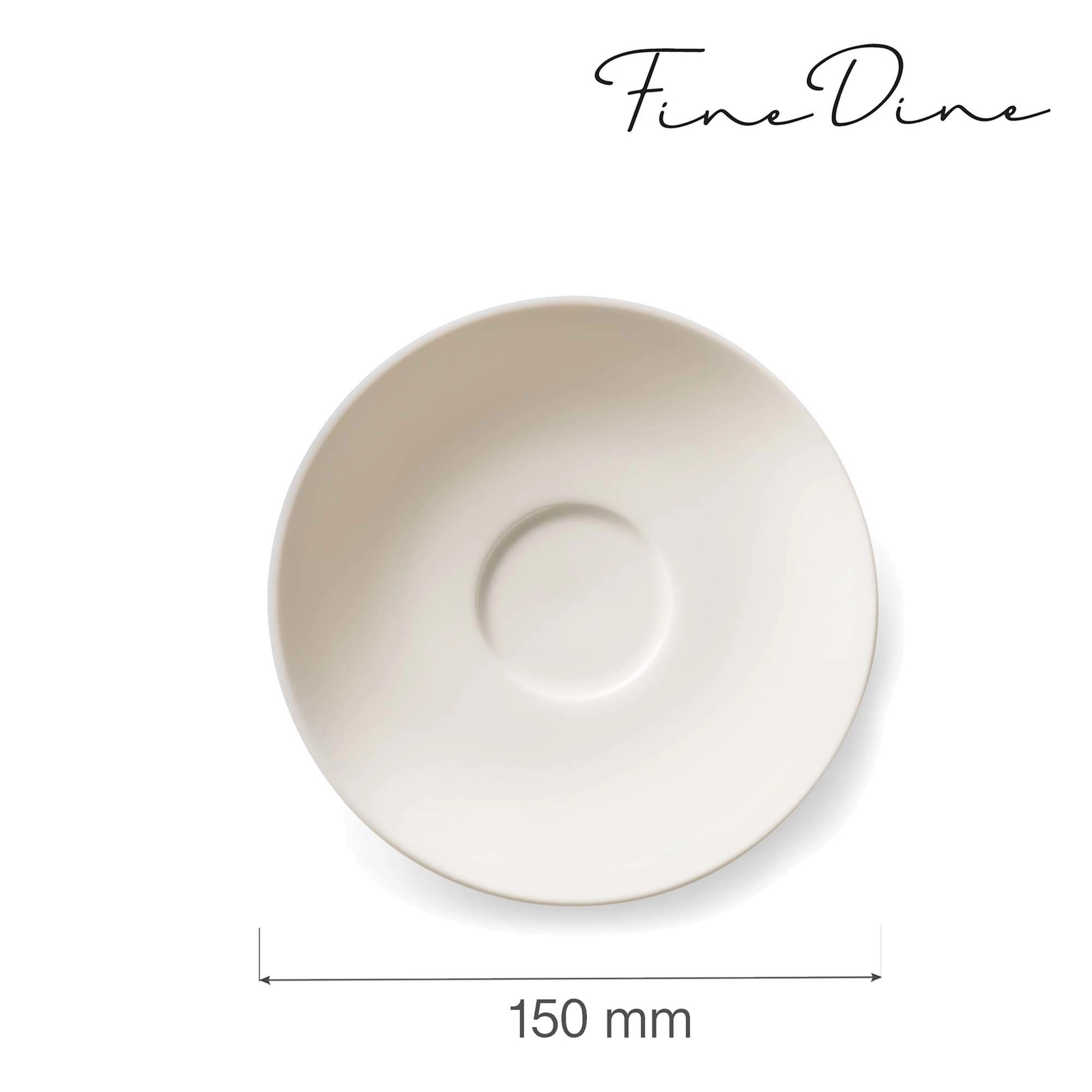 Spodek do filiżanki sztaplowanej do kawy i herbaty, Ø150 mm | FINE DINE, Crema