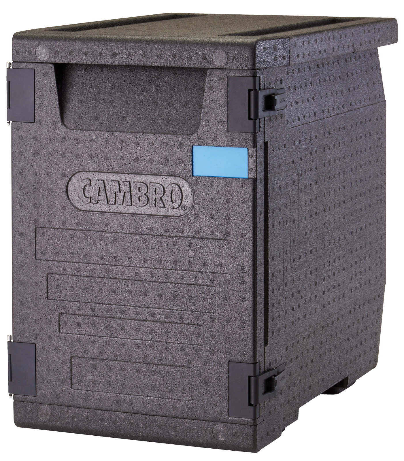 Pojemnik termoizolacyjny GN 1/1 ładowany od przodu, 86 l, 645x440x630 mm, czarny | CAMBRO, GoBox Front Loaders