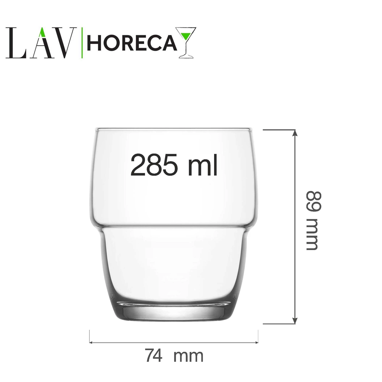 Szklanka niska, 285 ml | LAV, Valetta