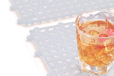 Mata ociekowa 330x330x15 mm, przeźroczysta | APS, 93304